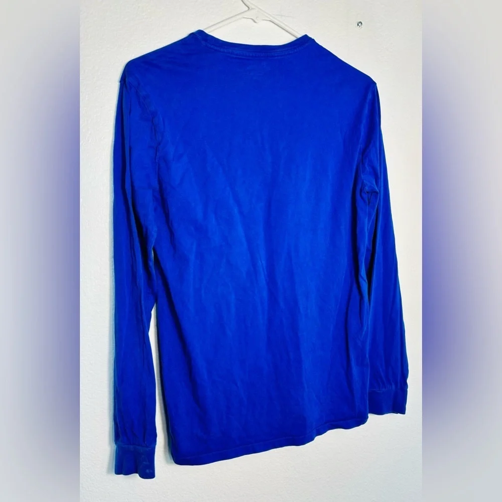 Polo Ralph Lauren Men's size small Blue Ski Bear Long Sleeve Shirt Vintage Rare